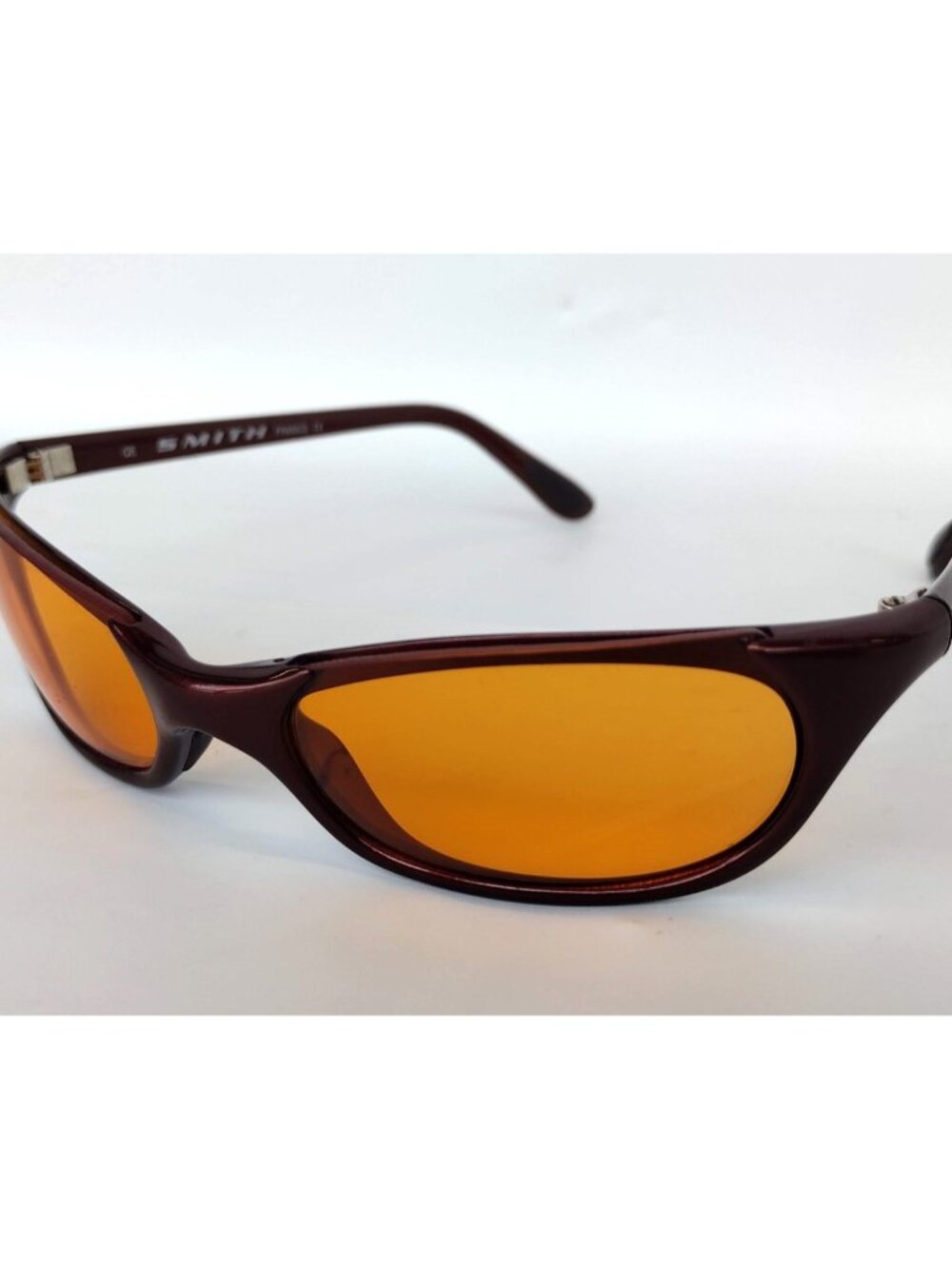 SMITH OPTICS TOASTER Black Cherry Red Plastic Rectangular Wrap Sunglasses